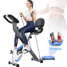 Load image into Gallery viewer, Pooboo 4in1 Folding Exercise Bike Indoor Cycling Bike Stationary Magne