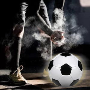 Size 5 Professional Training Soccer Balls PU Leather Black White Footb