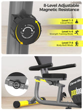 Load image into Gallery viewer, Pooboo Recumbent Exercise Bike Stationary Belt Drive Indoor Cycling Bi