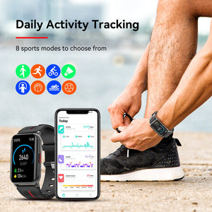 Mingdaln Smart Watch for Android ios Phones Compatible 1.57 inch Full