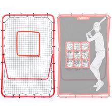 Load image into Gallery viewer, Patiassy Baseball Pitching Target and Rebounder Net 6*4ft- 2-in-1 Swit