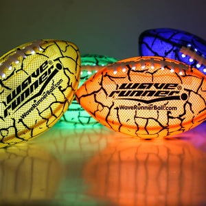 WaveRunner Airglow Grip-It Football- Size 9.25 Inches with Sure-Grip T