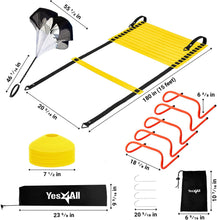 Load image into Gallery viewer, Yes4All Agility Ladder Speed Training Equipment Set