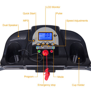 Motorized Treadmill Fitness Health Running Machine Equipment for Home