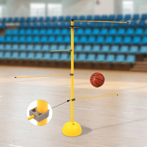 PVC Dribble Training Pole Equipment Basketball Trainer Lever Indoor/Ou