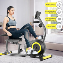 Load image into Gallery viewer, Pooboo Recumbent Exercise Bike Stationary Belt Drive Indoor Cycling Bi