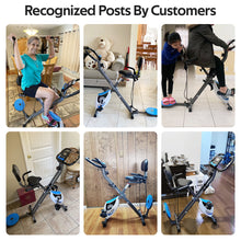 Load image into Gallery viewer, Pooboo 4in1 Folding Exercise Bike Indoor Cycling Bike Stationary Magne