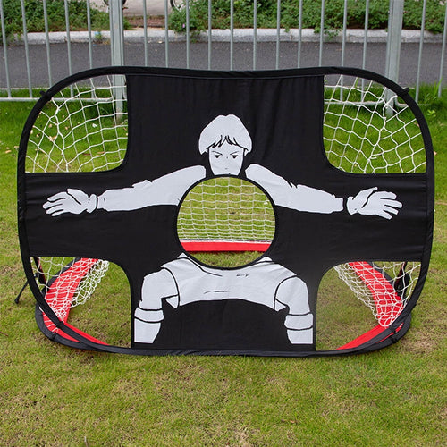 AoHao 2 in 1 Pop Up Kids Soccer Goal Indoor/Outdoor Soccer Target Net