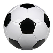 Load image into Gallery viewer, Size 5 Professional Training Soccer Balls PU Leather Black White Footb