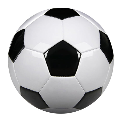 Size 5 Professional Training Soccer Balls PU Leather Black White Footb
