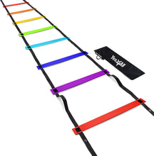 Load image into Gallery viewer, Yes4All Agility Ladder With Carry Bag, 8 Rungs, Orange