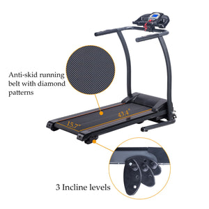 Motorized Treadmill Fitness Health Running Machine Equipment for Home
