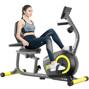 Pooboo Recumbent Exercise Bike Stationary Belt Drive Indoor Cycling Bi
