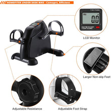 Load image into Gallery viewer, Bestgoods Mini Exercise Bike for Legs and Arm Pedal Stationary, Under
