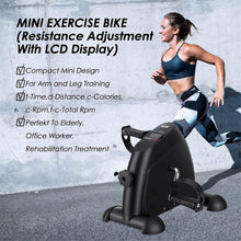 Load image into Gallery viewer, Bestgoods Mini Exercise Bike for Legs and Arm Pedal Stationary, Under