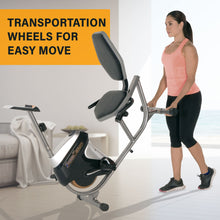 Load image into Gallery viewer, FITNESS REALITY R4000 Magnetic Tension Recumbent Bike with Workout Goa