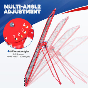 Patiassy Baseball Pitching Target and Rebounder Net 6*4ft- 2-in-1 Swit
