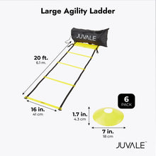 Load image into Gallery viewer, 28 Piece Agility Ladder Speed Training Equipment with Resistance Parac