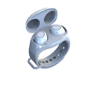 2 in 1 Bluetooth 5.0 Wireless Earbuds With Smart Wristband Watch