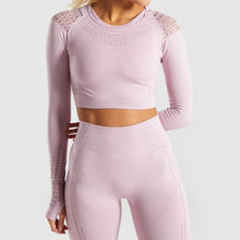 Load image into Gallery viewer, Women Seamless 2 Piece Fitness Suit