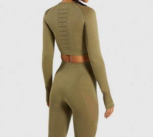 Women Seamless 2 Piece Fitness Suit
