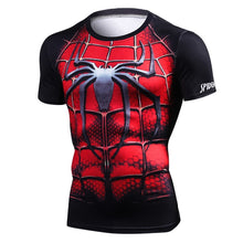 Load image into Gallery viewer, Men&#39;s Spiderman 3D Print Compression T shirts