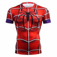 Load image into Gallery viewer, Men&#39;s Spiderman 3D Print Compression T shirts