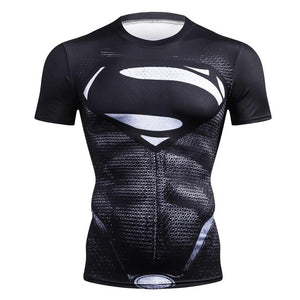 Men's Spiderman 3D Print Compression T shirts