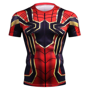 Men's Spiderman 3D Print Compression T shirts