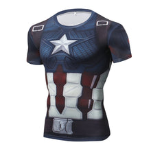 Load image into Gallery viewer, Marvel Avengers 4 Endgame Captain America Compression T shirt