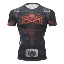 Load image into Gallery viewer, Marvel Avengers 4 Endgame Captain America Compression T shirt