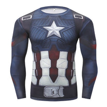 Load image into Gallery viewer, Marvel Avengers 4 Endgame Captain America Compression T shirt