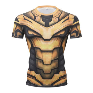 Marvel Avengers 4 Endgame Captain America Compression T shirt
