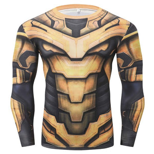 Marvel Avengers 4 Endgame Captain America Compression T shirt