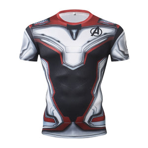 Marvel Avengers 4 Endgame Captain America Compression T shirt