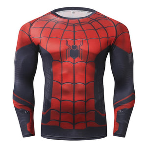 Marvel Avengers 4 Endgame Captain America Compression T shirt