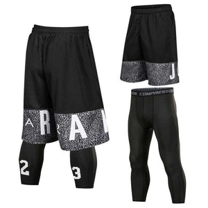 Men's  Shorts + Tights Basketball Sets