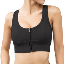 Load image into Gallery viewer, Women Zipper Sports Bra