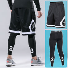 Load image into Gallery viewer, Men&#39;s  Shorts + Tights Basketball Sets