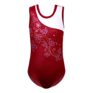 BAOHULU 2019 Girls 3-12 Years Sleeveless Gymnastics Leotard