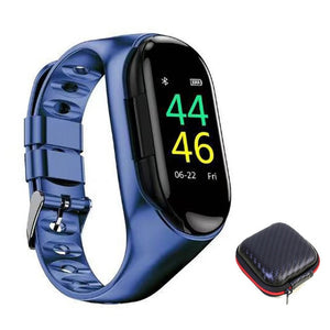 Wireless Bluetooth 5.0 ear buds with Fitness Smart Wristband for sport