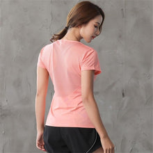 Load image into Gallery viewer, Women Mesh Fitness T-shirts
