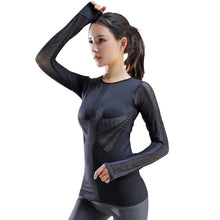 Load image into Gallery viewer, Long Sleeve Breathable Quick Drying Fitness T-shirt