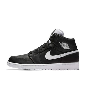 Nike Air Jordan 1 Mid AJ1 Men's Basketball Shoes Original Authentic Classic Fashion Outdoor Sports and Leisure New 554724-104
