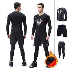 Load image into Gallery viewer, Men Thick Long Johns Winter Fitness Legging Sets