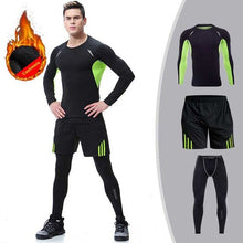 Load image into Gallery viewer, Men Thick Long Johns Winter Fitness Legging Sets