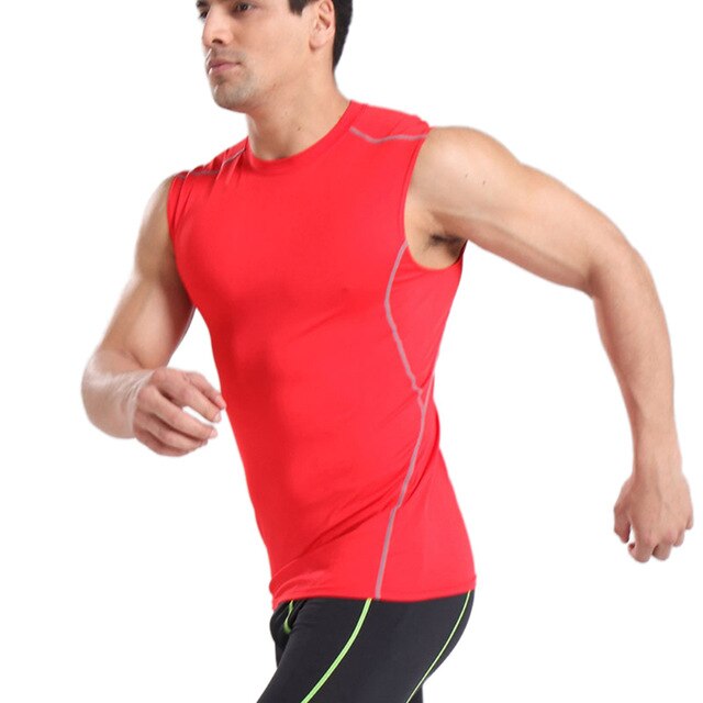 Men Sleeveless Quick Drying Breathable Fitness Apparel
