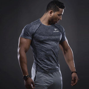 Men Short Sleeve Weight Lifting T-shirt