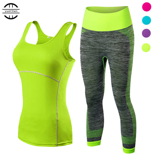 Yuerlian Ladies Sports Running Fitness Suit