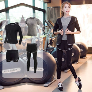 Women's 4pcs Yoga Fitness  Apparel